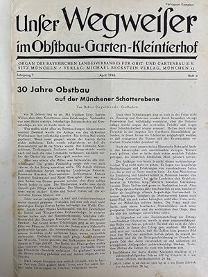 Unser Wegweiser im Obstbau - Garten - Kleintierhof. 1946 bis 1949 KOMPLETT, außer Heft Januar bis...