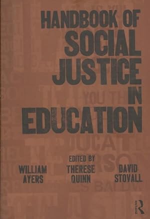 Imagen del vendedor de Handbook of Social Justice in Education a la venta por GreatBookPricesUK