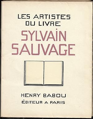 Les ARTISTES du LIVRE - Sylvain SAUVAGE