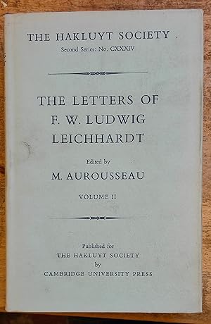 Bild des Verkufers fr The Letters Of F W Ludwig Leichhardt Volume 2 zum Verkauf von Shore Books