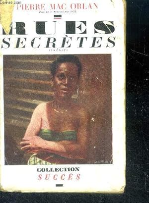 Image du vendeur pour Rues secretes (inedit) - collection succes mis en vente par Le-Livre