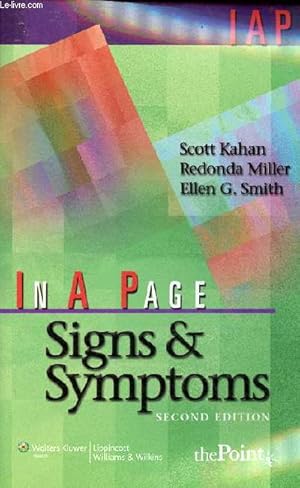 Seller image for In a page signs and symptoms - second edition. for sale by Le-Livre
