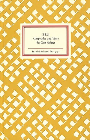 Imagen del vendedor de Zen. Aussprche und Verse der Zen- Meister. a la venta por Redux Books