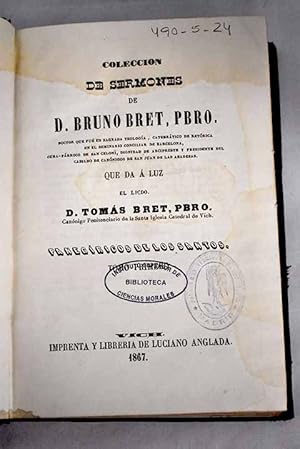 Seller image for Colecci�n de sermones for sale by Alcan� Libros
