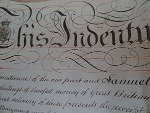 Handschriftlicher Mietvertrag zwischen Thomas Herod und Henry Denis für Richmond Hill in Nottingh...