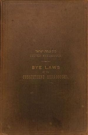 Bild des Verkufers fr Bye Laws Of The Constituent Synagogues zum Verkauf von WeBuyBooks