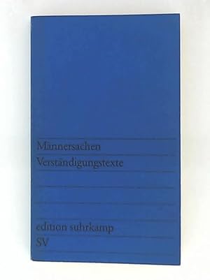 Immagine del venditore per Mnnersachen - Verstndigungstexte venduto da Leserstrahl  (Preise inkl. MwSt.)