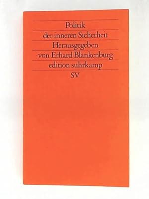Seller image for Politik der inneren Sicherheit for sale by Leserstrahl  (Preise inkl. MwSt.)