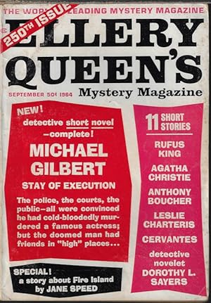 Bild des Verkufers fr ELLERY QUEEN'S Mystery Magazine: September, Sept. 1964 zum Verkauf von Books from the Crypt