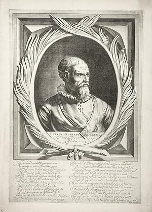 Seller image for Petrus Adriani Werfius" - Pieter Adriaansz van der Werft (1529-1604) Leiden burgemeester Brgermeister Portrait for sale by Antiquariat Steffen Vlkel GmbH