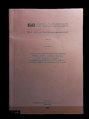 Bibliographie bevölkerungswissenschaftlicher Aufsätze und Kurzartikel im damaligen Deutschen Reic...