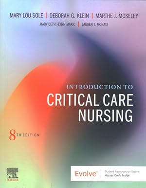 Imagen del vendedor de Introduction to Critical Care Nursing a la venta por GreatBookPrices