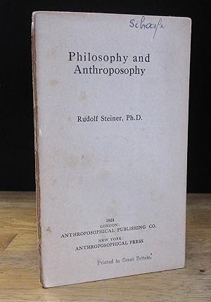 Seller image for Philosophy and Anthroposophy [From Stuttgart 1908 Lecture] for sale by The BiblioFile