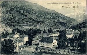 Bild des Verkufers fr Ansichtskarte / Postkarte Brides les Bains Savoie, Panorama et les Glaciers de la Vanoise zum Verkauf von akpool GmbH