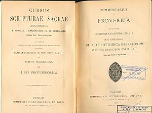 Imagen del vendedor de Commentarius in Proberbia Cum Appendice: De Arte Rhythmica Hebraeorum a la venta por avelibro OHG