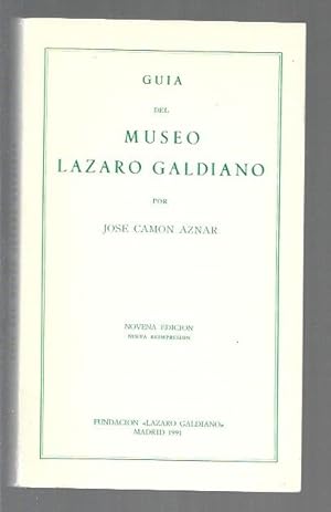 Bild des Verkufers fr GUIA DEL MUSEO LAZARO GALDIANO zum Verkauf von Desvn del Libro / Desvan del Libro, SL