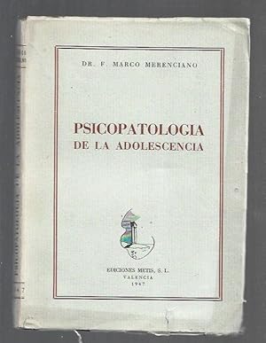 Imagen del vendedor de PSICOPATOLOGIA DE LA ADOLESCENCIA a la venta por Desvn del Libro / Desvan del Libro, SL