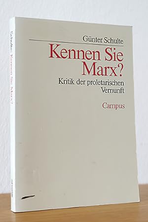 Bild des Verkufers fr Kennen Sie Marx? Kritik der proletarischen Vernunft zum Verkauf von AMSELBEIN - Antiquariat und Neubuch
