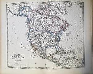 Hand-Atlas über alle Theile der Erde und über das Weltgebäude. Vollständige Ausgabe in 84 Karten....
