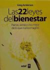 Imagen del vendedor de Las 22 leyes del bienestar a la venta por AG Library