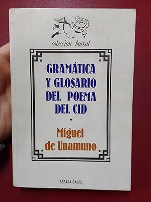 Gramática y glosario del Poema del Cid