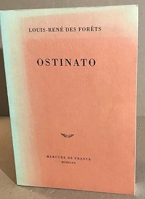 Image du vendeur pour Ostinato mis en vente par librairie philippe arnaiz