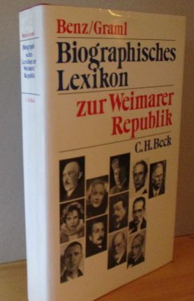 Seller image for Biographisches Lexikon zur Weimarer Republick for sale by Versandantiquariat Gebraucht und Selten