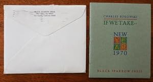 If We Take (New Years 1970 Keepsake in Original Mailing Envelope)