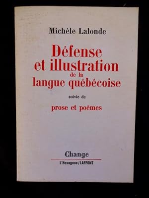 Défense et illustration de la langue québécoise