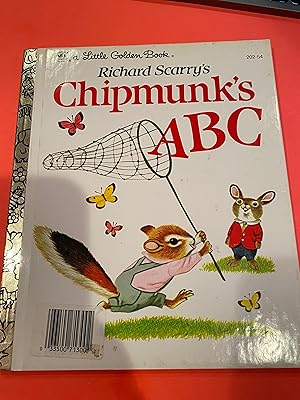 Imagen del vendedor de RICHARD Scarry's CHIPMUNK'S ABC a Little Golden Book a la venta por Happy Heroes