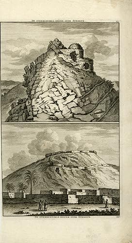 Antique Print-Topography-Landscape with ruins in Iran-De Bruyn-1711