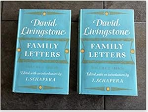 Seller image for David Livingstone Family Letters 2 volume set: 1841-1848 and 1849-1856 for sale by A Book Preserve
