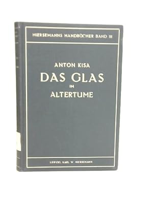 Imagen del vendedor de Das Glas im Altertume Zweiter Teil a la venta por World of Rare Books