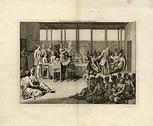 Antique Print-Genre-De Bruyn on audience with the sultan of Bantam-De Bruyn-1711
