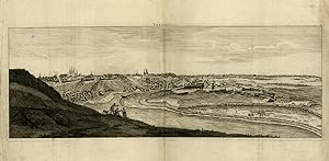 Antique Print-Topography-View of the city of Voronez in Russia-De Bruyn-1711