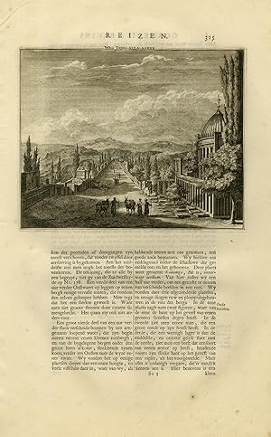 Antique Print-View of the road near Teng-Alla-Agber in Iran-De Bruyn-1711