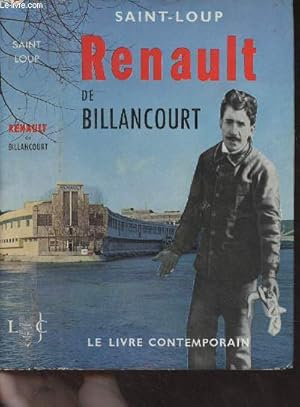 Bild des Verkufers fr Renault de Billancourt zum Verkauf von Le-Livre