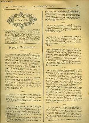 Bild des Verkufers fr La science pour tous n 52 - Le gui, L'influenza ou grippe, Bois silicifis, Variations de temprature, Chaleur animale, Un nouveau mdirien, Le soleil et les toiles, Le tour du monde, Dangers de l'hypnotisme, Thermomtre sensible, La superstition au XIX zum Verkauf von Le-Livre