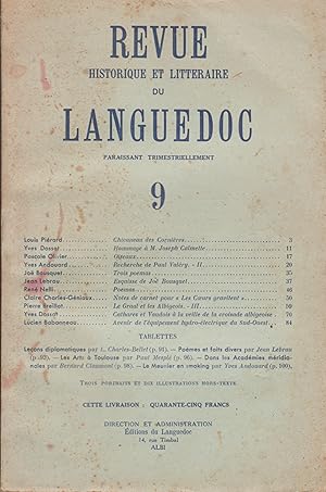 Revue historique et littéraire du Languedoc. n°9 - mars 1946.