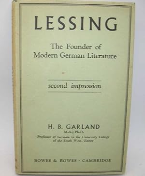 Seller image for Lessing: The Founder of Modern German Literature for sale by Easy Chair Books