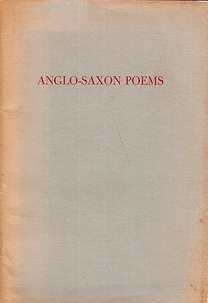 Imagen del vendedor de The Anglo-Saxon Poems in Bright's Anglo-Saxon Reader Done in a Normalized Orthography a la venta por A Cappella Books, Inc.