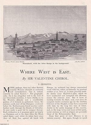 Bild des Verkufers fr Where West is East : Morocco; The French Protectorate. An original article from the Review of Reviews, 1924. zum Verkauf von Cosmo Books