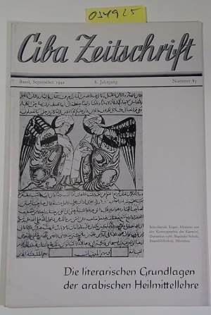 Image du vendeur pour Die literarischen Grundlagen der arabischen Heilmittellehre - Ciba Zeitschrift, September 1942, 8. Jahrgang, Nummer 85 mis en vente par Antiquariat Trger