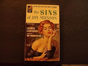 The Sins Of Joy Munson pb Ludwig Lewisohn 2nd Lion Library Print 12/55
