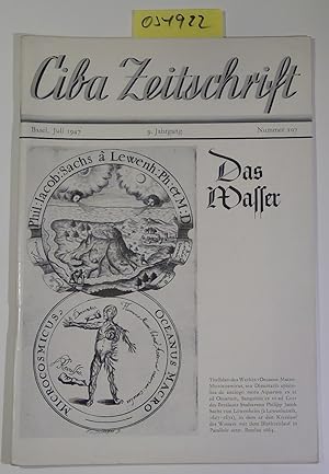 Das Wasser - Ciba Zeitschrift, Juli 1947, 9. Jahrgang, Nummer 107