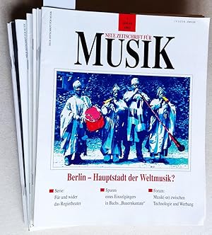 Bild des Verkufers fr Neue Zeitschrift fr Musik. 153. Jahrgang 1992. 12 Hefte. zum Verkauf von Versandantiquariat Kerstin Daras