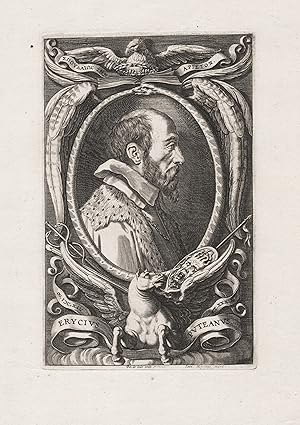 Bild des Verkufers fr Erycius Puteanus" - Erycius Puteanus (1574-1646) humanist Vento Padova Dordrecht Milano Portrait zum Verkauf von Antiquariat Steffen Vlkel GmbH