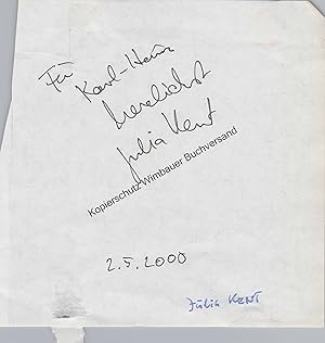 Bild des Verkufers fr Original Autogramm Julia Kent /// Autograph signiert signed signee zum Verkauf von Antiquariat im Kaiserviertel | Wimbauer Buchversand
