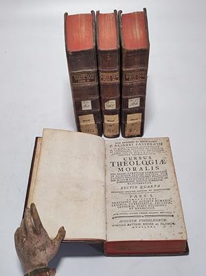 Bild des Verkufers fr Cursus theologiae moralis tripartitus. Editio quarta. Pars I [- IV] zum Verkauf von Antiquariat Bookfarm