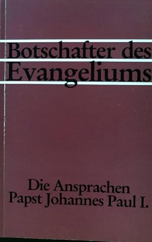 Bild des Verkufers fr Botschafter des Evangeliums; zum Verkauf von books4less (Versandantiquariat Petra Gros GmbH & Co. KG)
